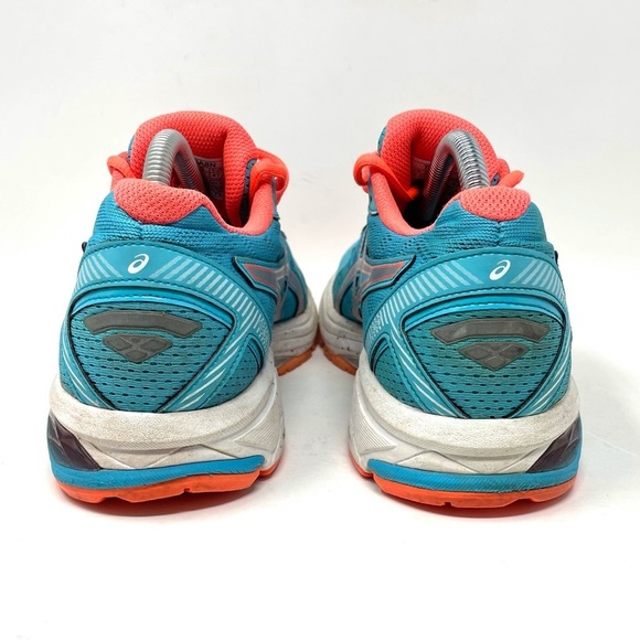 ASICS GT-1000 Athletic Sneaker Teal Blue Orange Womens 9.5 - Picture 5 of 8